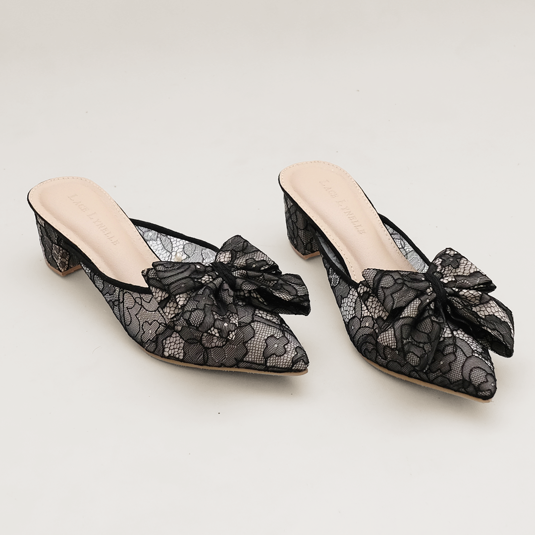 LACE LYNELLE HEELS YEOLIN BLACK