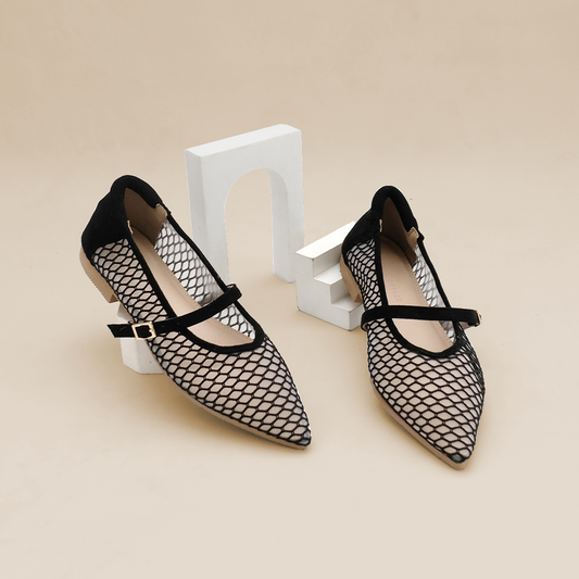 LACE LYNELLE FLATSHOES DARIN BLACK