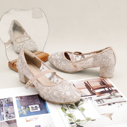 LACE LYNELLE HEELS ELIZA MILO