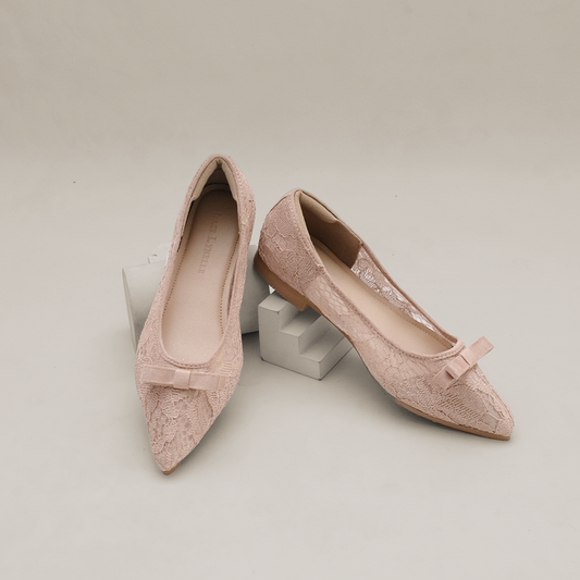 LACE LYNELLE FLATSHOES BELVINNA NUDE