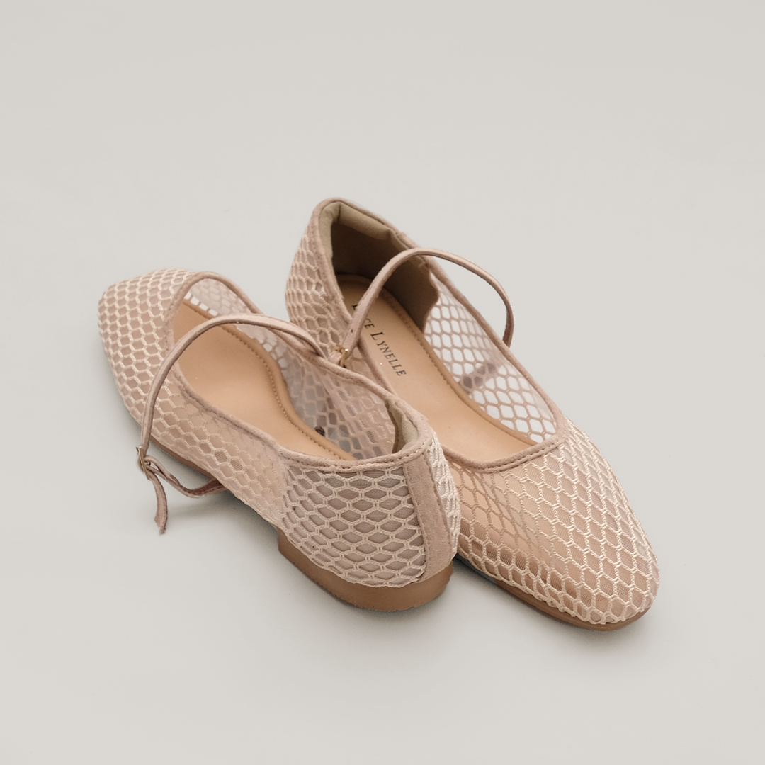 LACE LYNELLE FLATSHOES SQUARE DARIN NUDE