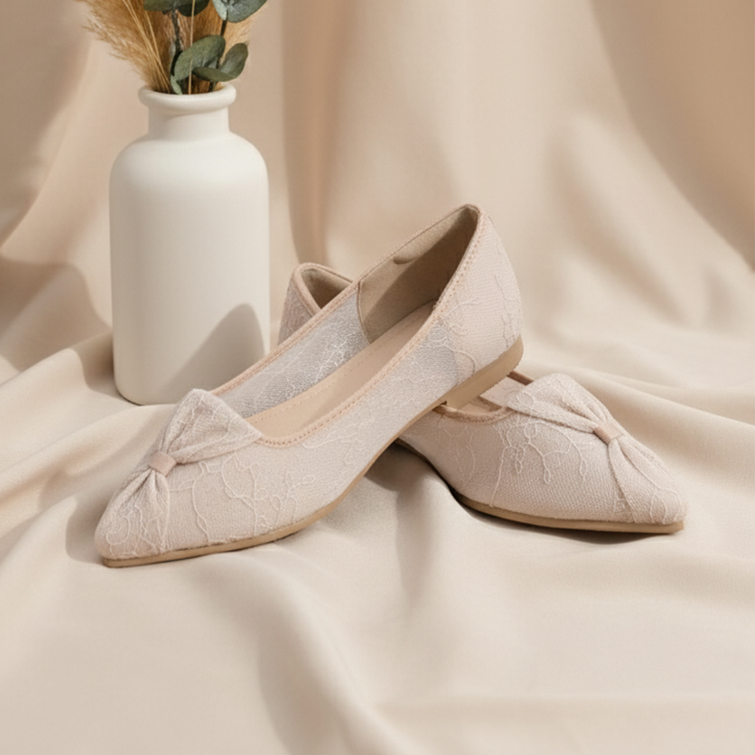 LACE LYNELLE FLATSHOES YERIN NUDE