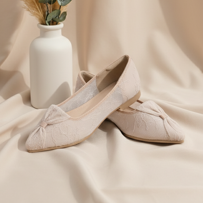 LACE LYNELLE FLATSHOES YERIN NUDE