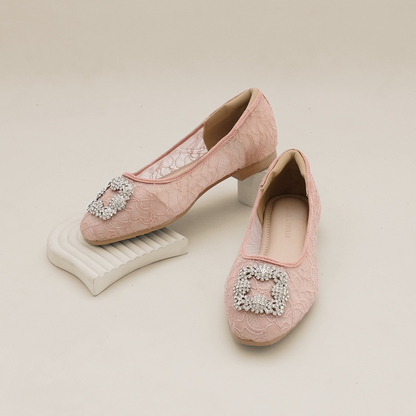 LACE LYNELLE FLATSHOES ILONA PINK