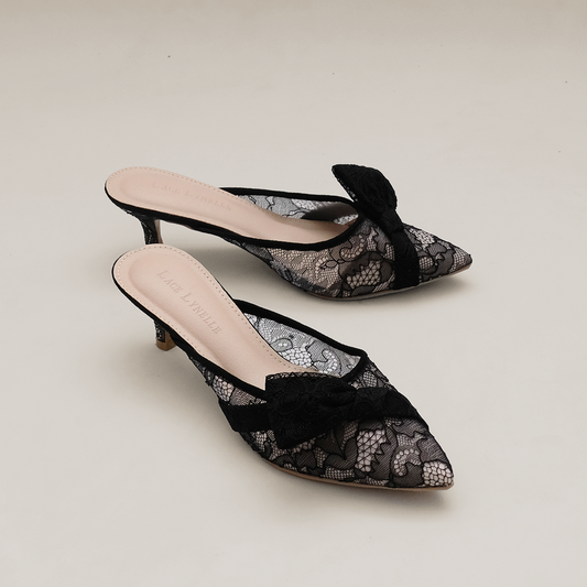 LACE LYNELLE HEELS NEYNA BLACK