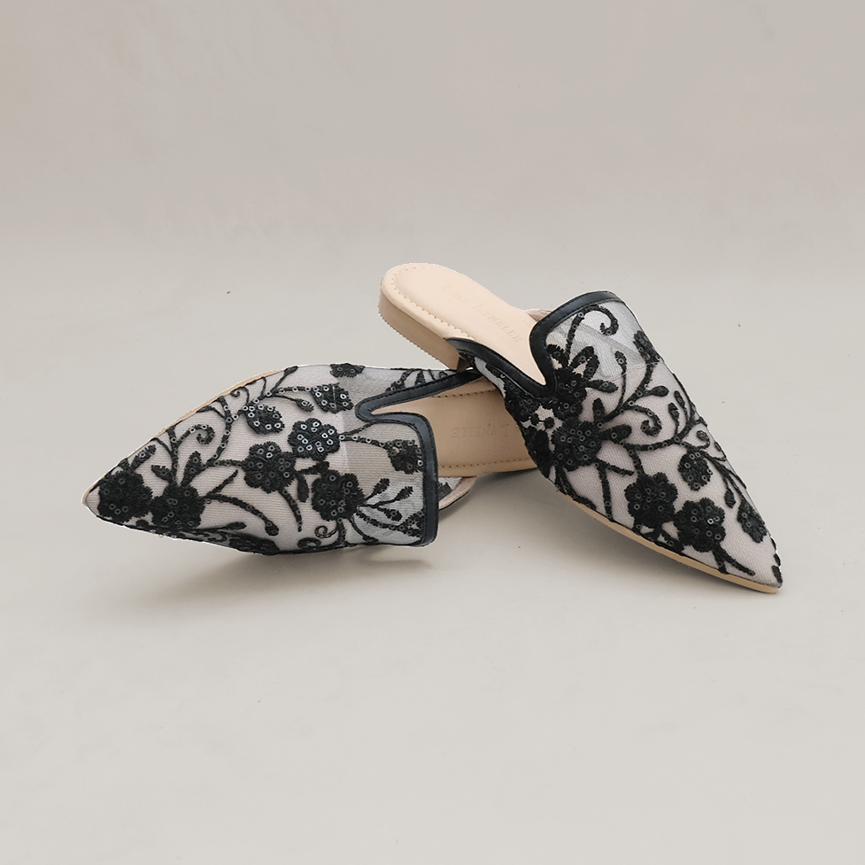 LACE LYNELLE MULES BIANCA