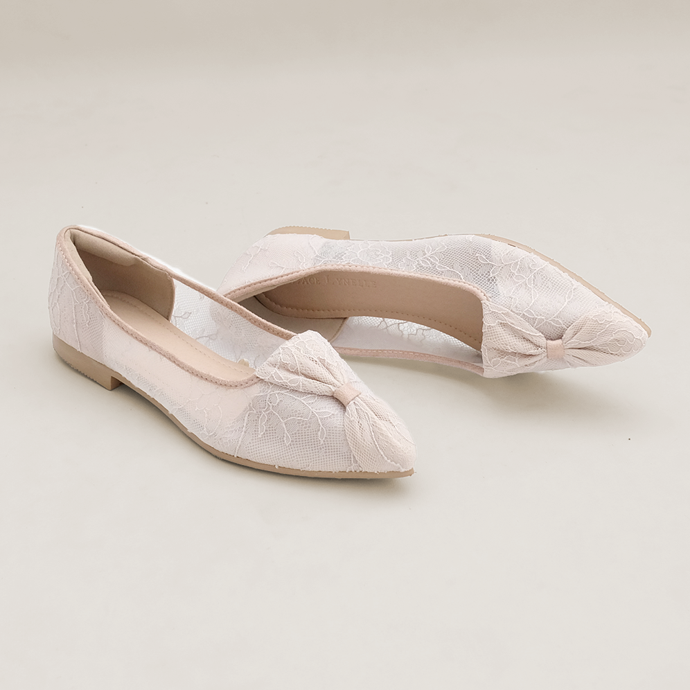 LACE LYNELLE FLATSHOES YERIN NUDE