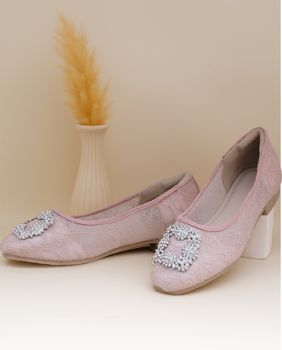 LACE LYNELLE FLATSHOES ILONA PINK