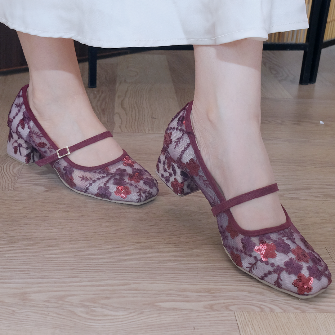 LACE LYNELLE JIN XING HEELS LI WEI