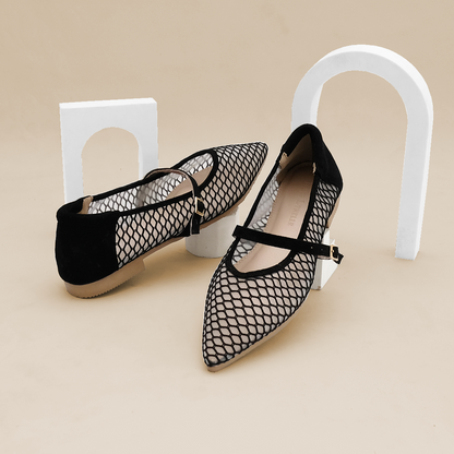 LACE LYNELLE FLATSHOES DARIN BLACK