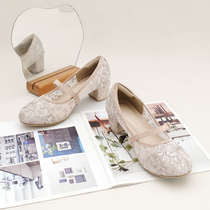 LACE LYNELLE HEELS ELIZA MILO