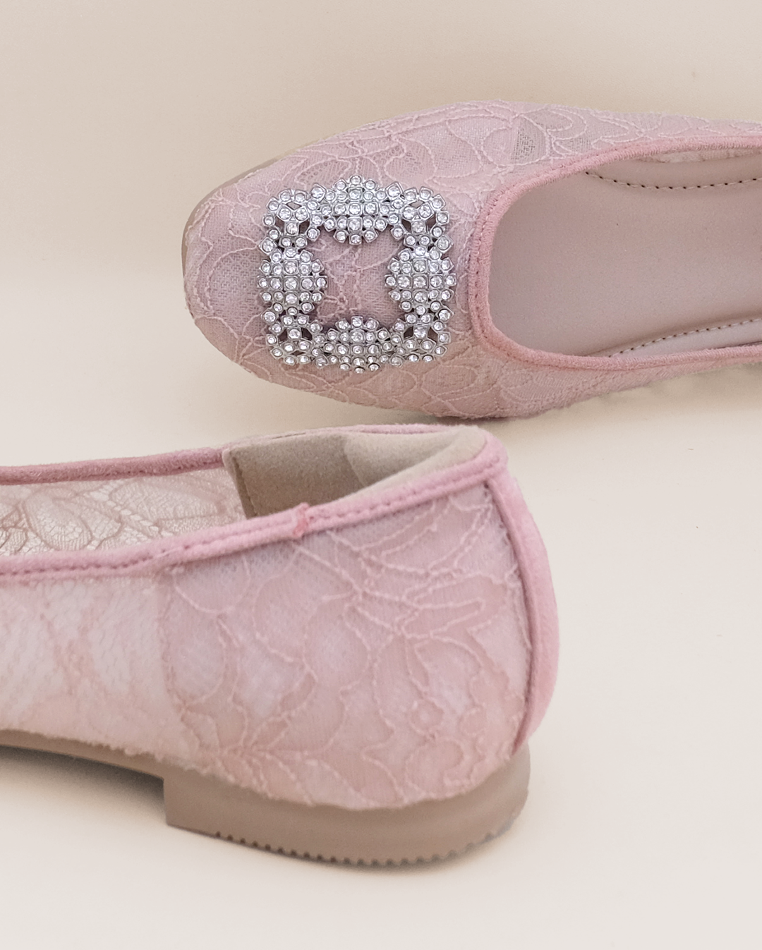 LACE LYNELLE FLATSHOES ILONA PINK