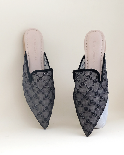 LACE LYNELLE MULES ALIKA