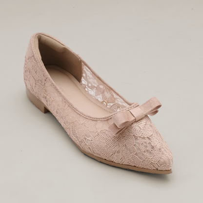 LACE LYNELLE FLATSHOES BELVINNA NUDE