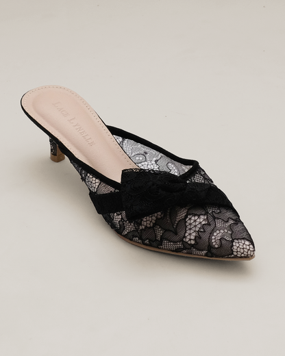 LACE LYNELLE HEELS NEYNA BLACK