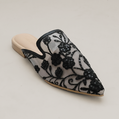 LACE LYNELLE MULES BIANCA