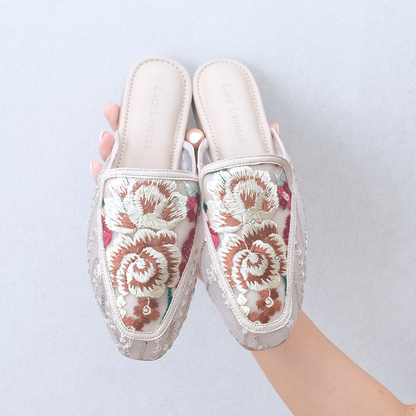 LACE LYNELLE MULES ROSE KOMBINASI