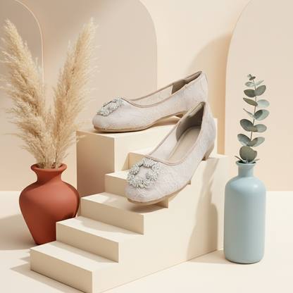LACE LYNELLE FLATSHOES ILONA NUDE