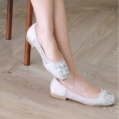 LACE LYNELLE FLATSHOES ILONA NUDE
