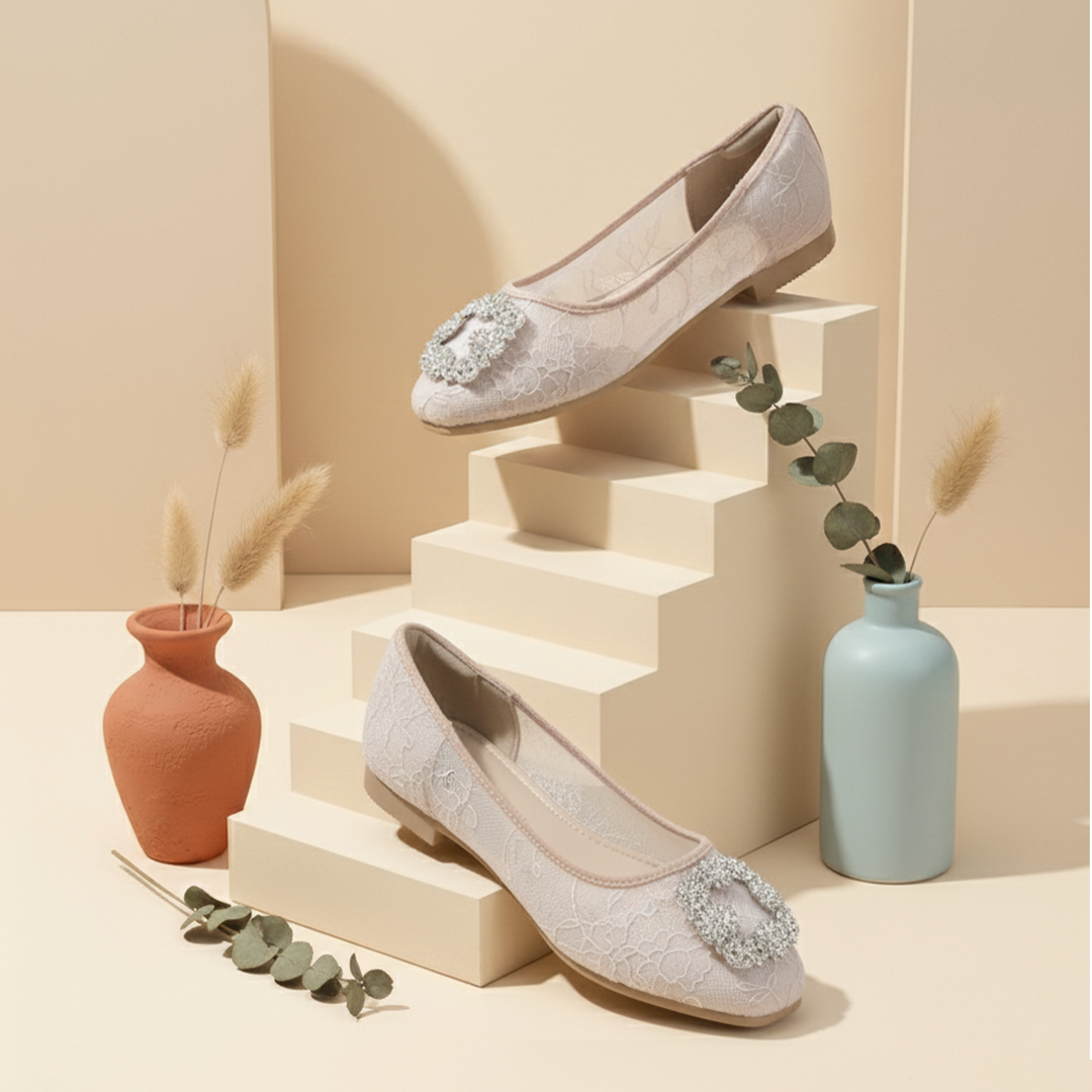 LACE LYNELLE FLATSHOES ILONA NUDE
