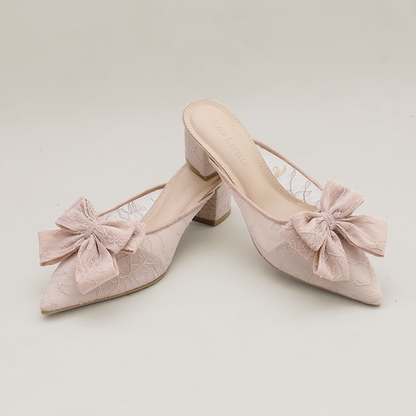 LACE LYNELLE HEELS YEOLIN MAUVE