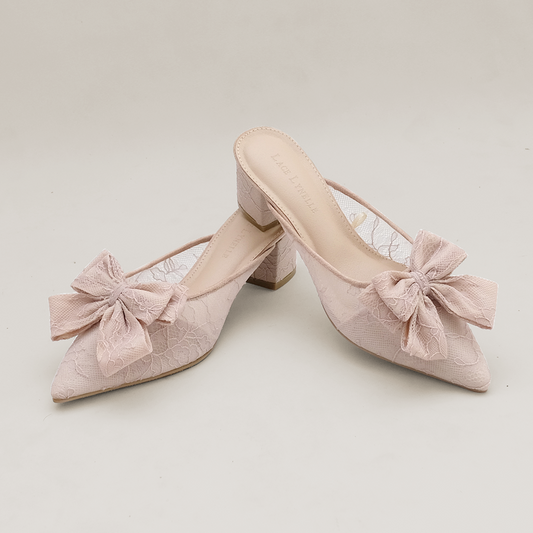 LACE LYNELLE HEELS YEOLIN MAUVE