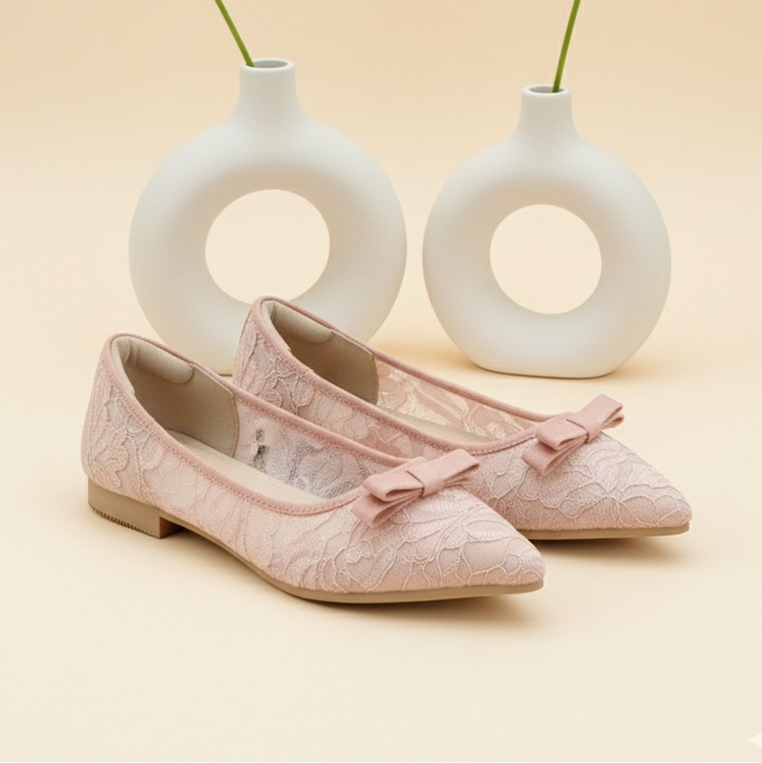 LACE LYNELLE FLATSHOES BELVINNA BLUSH