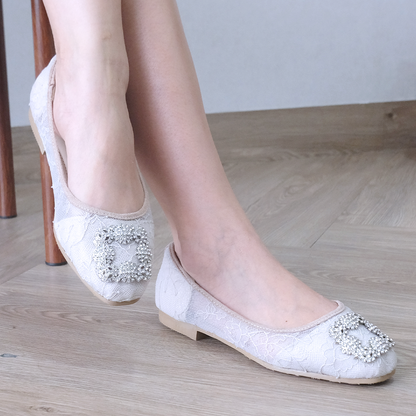 LACE LYNELLE FLATSHOES ILONA NUDE