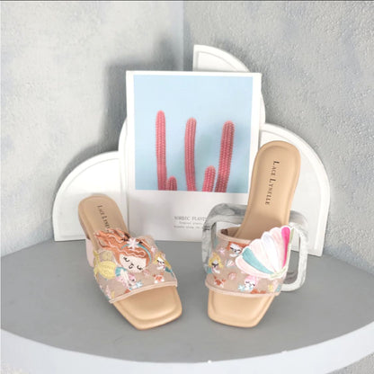 LACE LYNELLE SANDAL BELLE MIREYA MERMAID NUDE