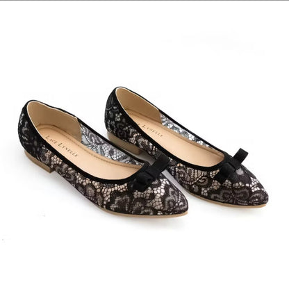LACE LYNELLE FLATSHOES BELVINNA BLACK