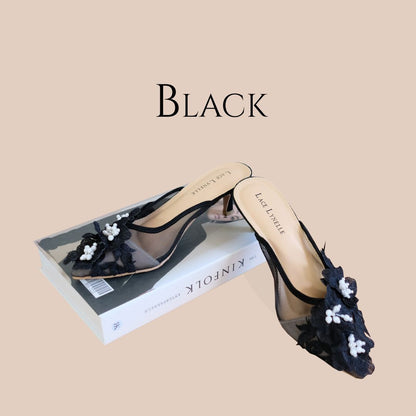 LACE LYNELLE HEELS YESSY BLACK